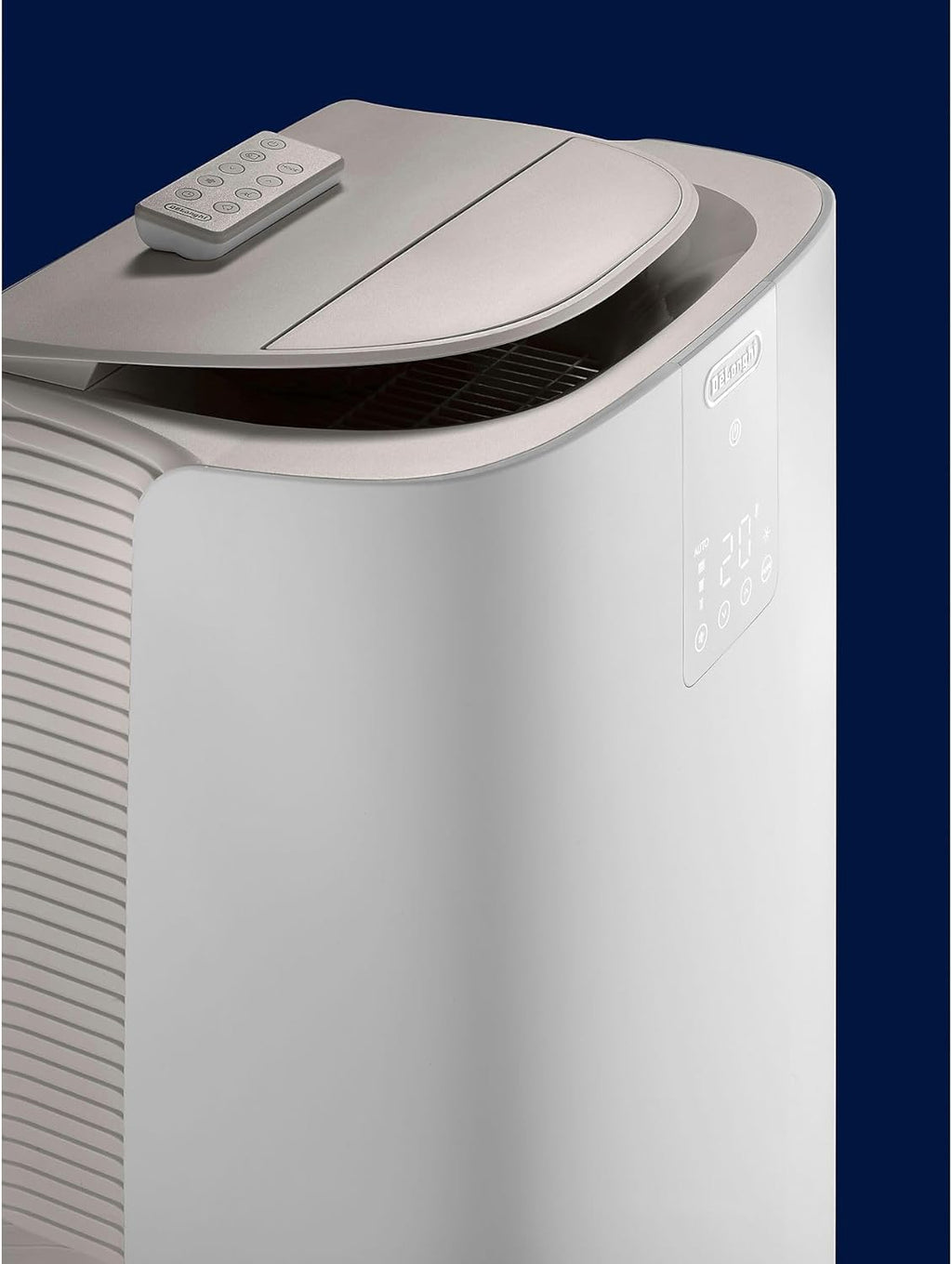 De'Longhi Pinguino GentleJet PAC AP98 mobile Klimaanlage, leise & tragbar, 11.500 BTU/h, für Räume bis zu 100m³, Entfeuchter, R290, A+, 24 H Timer, Fernbedienung, 2.7kW, Klimagerät, Weiß