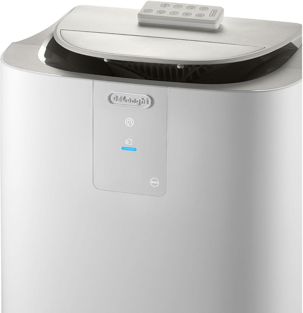 De'Longhi Pinguino GentleJet PAC AP98 mobile Klimaanlage, leise & tragbar, 11.500 BTU/h, für Räume bis zu 100m³, Entfeuchter, R290, A+, 24 H Timer, Fernbedienung, 2.7kW, Klimagerät, Weiß