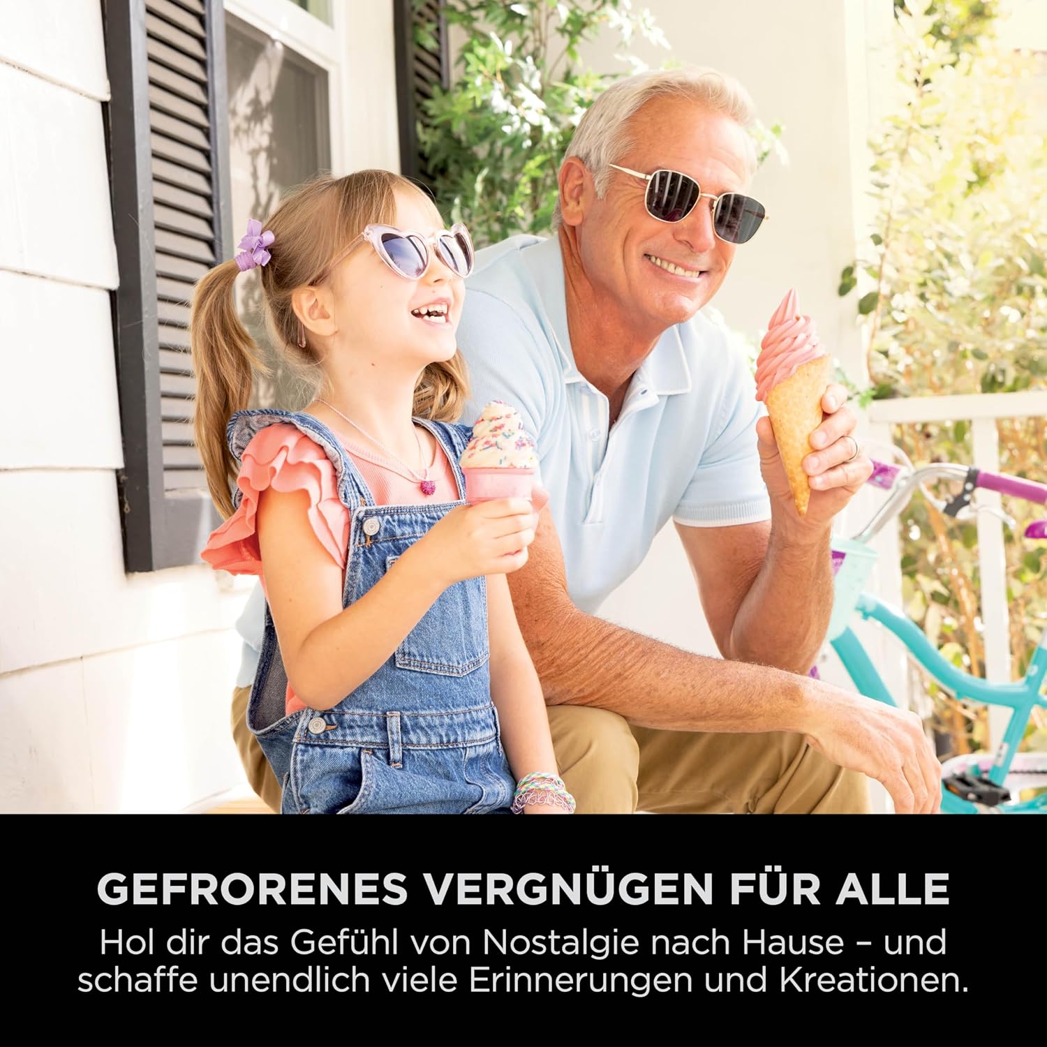 Ninja CREAMi Scoop & Swirl Eismaschine mit 2 Behältern Platinsilber NC701EU | 13 Funktionen, für Eiscreme, Softeis, Gelato, Sorbet, Milchshakes und mehr, mit Mix-In-Funktion, Platinsilber